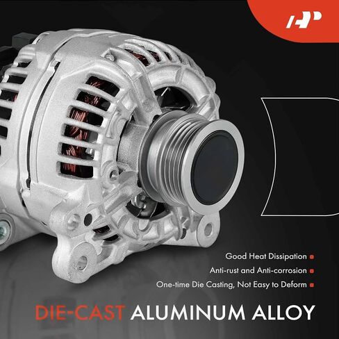 A-Premium Convaliater متوافق مع فولكس واجن جيتا 2011-2013 ، Passat 2012-2014 ، Beetle 2006-2010 2012-2014 ، 2.5L ، 12V 140A 5-GROOVE CLUCT BULLE in Saudi Arabia