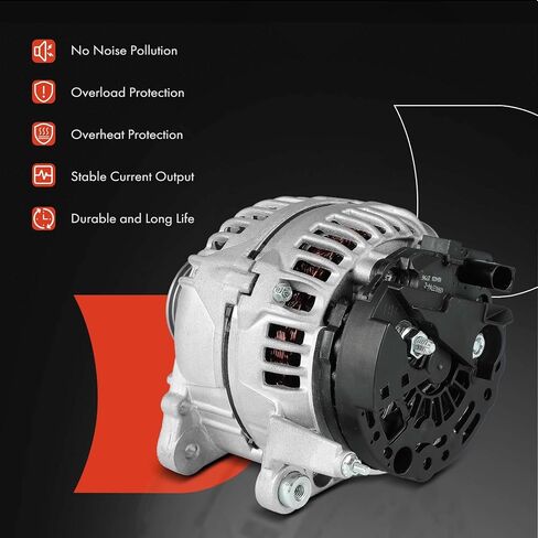 A-Premium Convaliater متوافق مع فولكس واجن جيتا 2011-2013 ، Passat 2012-2014 ، Beetle 2006-2010 2012-2014 ، 2.5L ، 12V 140A 5-GROOVE CLUCT BULLE in Saudi Arabia