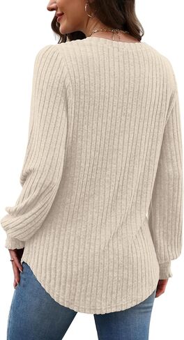 OFEEFAN Womens Tops Dressy Casual Long Sleeve Shirts for Women Business Casual Outfits Lightweight Fall Sweaters Warm in Saudi Arabia