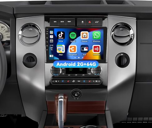 2+64G Android Car Stereo for Ford Expedition 2006-2017 (Auto A/C) Upgrade Replacement Radio Carplay Android Auto Mirror Link 30 Themes 9 inch Touchscreen Head Unit FM GPS Bluetooth+Backup Camera&MIC in Kuwait