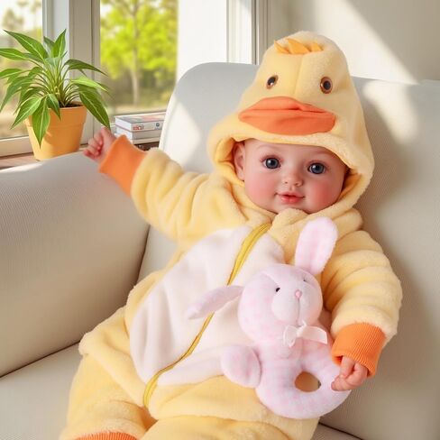 BABESIDE 17-Inch Realistic Baby Doll Girl– Lifelike Soft Body Newborn with Accessories, Real Life Baby Doll, Ideal Gift for Girls Age 3+, Pretend Play Collection in Saudi Arabia