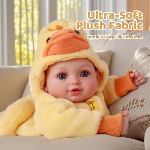 BABESIDE 17-Inch Realistic Baby Doll Girl– Lifelike Soft Body Newborn with Accessories, Real Life Baby Doll, Ideal Gift for Girls Age 3+, Pretend Play Collection in Saudi Arabia