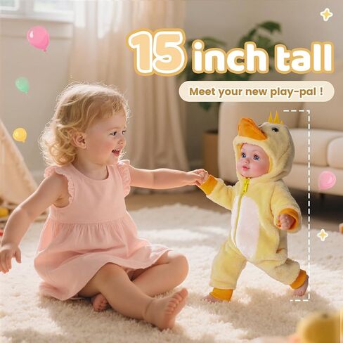 BABESIDE 17-Inch Realistic Baby Doll Girl– Lifelike Soft Body Newborn with Accessories, Real Life Baby Doll, Ideal Gift for Girls Age 3+, Pretend Play Collection in Saudi Arabia