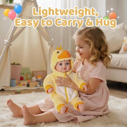 BABESIDE 17-Inch Realistic Baby Doll Girl– Lifelike Soft Body Newborn with Accessories, Real Life Baby Doll, Ideal Gift for Girls Age 3+, Pretend Play Collection in Saudi Arabia