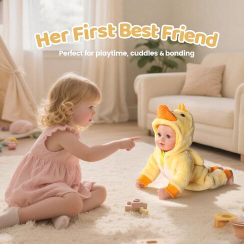 BABESIDE 17-Inch Realistic Baby Doll Girl– Lifelike Soft Body Newborn with Accessories, Real Life Baby Doll, Ideal Gift for Girls Age 3+, Pretend Play Collection in Saudi Arabia