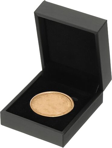 PATIKIL Coin Display Box, Coin Presentation Display Box Coin Box Coin Case with Coin Holder Square Fit 45mm Coin for Silver Dollar Collectors, Blue in Kuwait