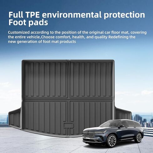 بطانة شحن Smabee لـ Lincoln Nautilus 2024 2025 All Weather Trunk Cargo Mat for 2025 Nautilus accessories boot liner tpe pad anti anti slip interior ، black in Saudi Arabia