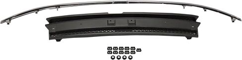 Garage-Pro Grille Assembly Compatible with Chevrolet Trailblazer 2002-2009, Painted Black, with Chrome Center Bar, without Headlamps Washer Holes in Saudi Arabia