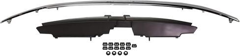 Garage-Pro Grille Assembly Compatible with Chevrolet Trailblazer 2002-2009, Painted Black, with Chrome Center Bar, without Headlamps Washer Holes in Saudi Arabia