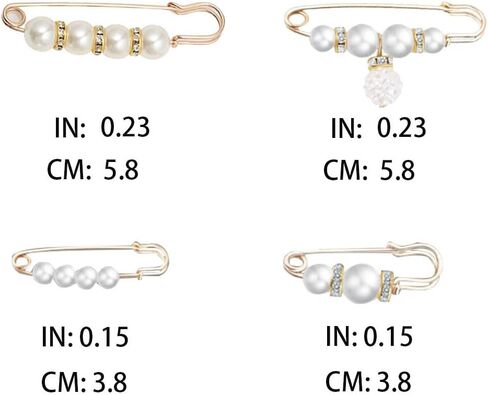 32pcs Jewelry Shoe Charms for Sneakers, Shoe Charms with Safety Pins, Crystal Pearl Brooches Pins Decorations for Junk Socks, Clothes, Bags, Hats in Saudi Arabia