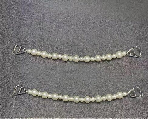 2Pcs Pearl Shoe Chains, Bling Shoe Charms Decoration for Women Party Favors in Saudi Arabia