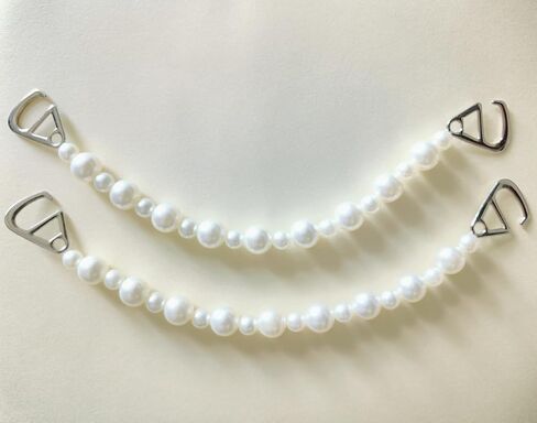 2Pcs Pearl Shoe Chains, Bling Shoe Charms Decoration for Women Party Favors in Saudi Arabia