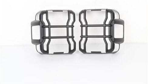 Tail Light Guard Trim ABS Frame Bezel Black 2pcs Rear Left Right for Jeep for Wrangler 2018-2023 TLGTAPFBFJW2B in Kuwait