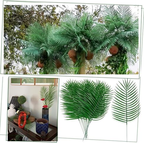 XONOR Artificial Monstera Leaves Fake Tropical Leaves, Faux Palm Leaves for Jungle Hawaiian Dinosaur Luau Party Table Decoration Wedding Birthday Theme Party (100Pcs, Monstera) in Saudi Arabia