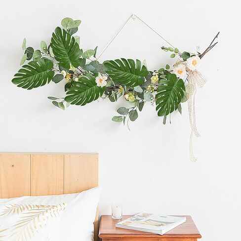 XONOR Artificial Monstera Leaves Fake Tropical Leaves, Faux Palm Leaves for Jungle Hawaiian Dinosaur Luau Party Table Decoration Wedding Birthday Theme Party (100Pcs, Monstera) in Saudi Arabia