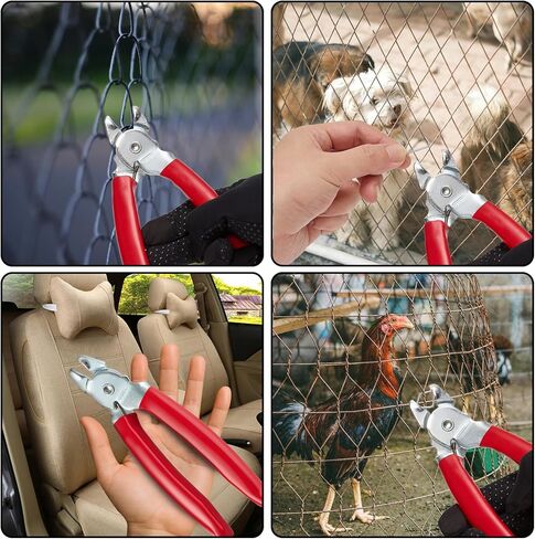Hog Ring Pliers,Professional upholstery Hog Rings Pliers Kit,Auto Upholstery Installation Tool for Fence,animal pet cages,railings,wires,Ropes,sausage and Meat Casings(Bent Hog Ring Plier) in Saudi Arabia