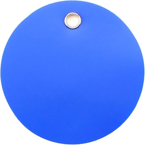 CleverDelights Red Plastic Tags - 2" Round - 100 Pack - Waterproof and Tear-Resistant in Kuwait