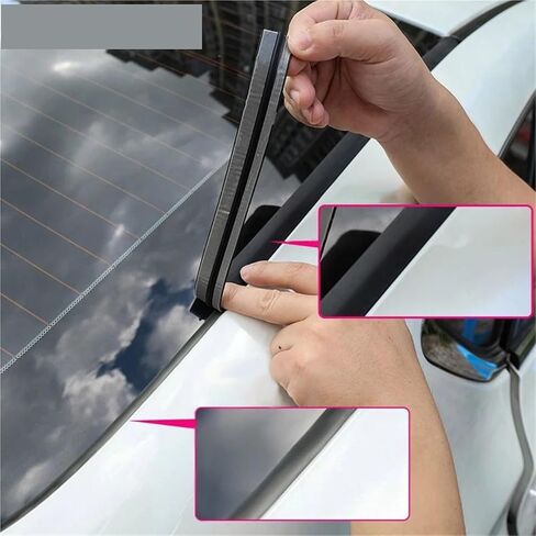 14/ 19mm سيارة شريط السيارات حافة الزجاج الأمامي الأختام المطاط المطاطية العالمية السقف حامية الزجاج الأمامي سيارات الختم إكسسوارات الختم (19mmx4m) in Kuwait