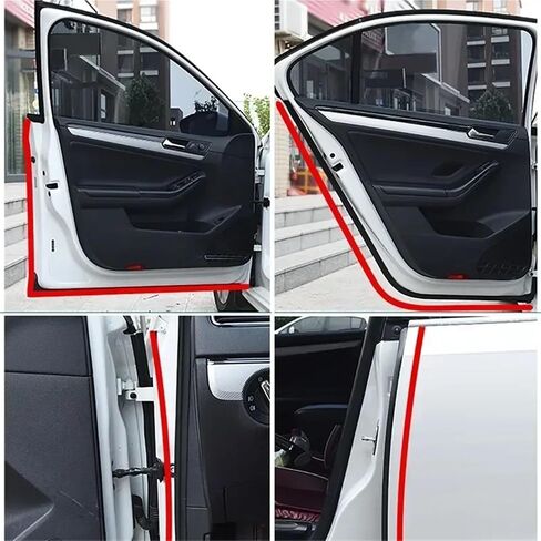 10m D-Shaped Car Side Door Seals Strip EPDM Rubber Soundproof Seal Trim for T4 T5 T5.1 T6.1 in Saudi Arabia