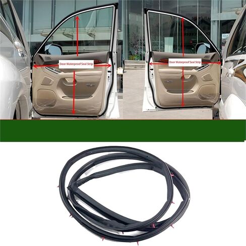 1pcs For LC120 2003-2009 Car Front Rear Left Right Side Door Waterproof Seal Rubber Strip Black(Only 1 Front Right) in Saudi Arabia