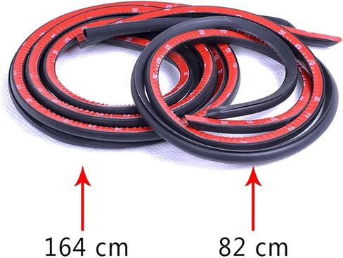 2-4pcs السيارة Weathersstrip Rubber Sealing for B عمود مانع التسرب التلقائي شريط الختم شريط ضوضاء العزل العزل العزل (2pcs الطول 82 سم) in Saudi Arabia