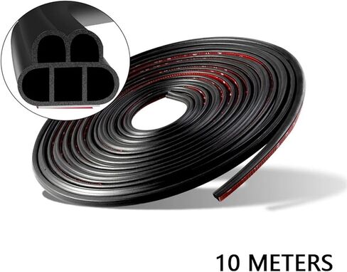 أختام باب السيارة مزدوجة الطبقة Auto Weatherstrips شريط الختم المطاط مضاد للصوت (2M) in Kuwait