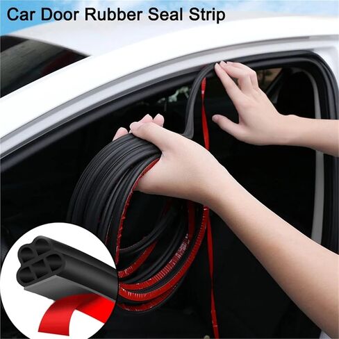 أختام باب السيارة مزدوجة الطبقة Auto Weatherstrips شريط الختم المطاط مضاد للصوت (2M) in Kuwait