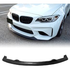 Front Bumper Lip Chin Spoiler, Compatible with 2016-2018 BMW F87 M2 Base, MDA Style Flexible Polyurethane(PU) Front Lower Splitter Protector, Unpainted Black, 1 PC in Kuwait