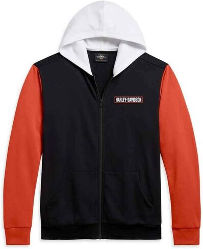 Harley-Davidson Men H-D Logo Colord-blocked full-zip hoodie 96161-21vm in Saudi Arabia
