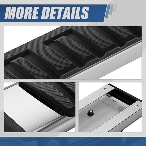 Auto Dynasty 6.75 Inches Running Boards Compatible with 2007-2019 Silverado Sierra 1500 2500HD 3500HD Regular Cab, Stainless Steel Chrome Polished Side Steps Nerf Bars in Saudi Arabia