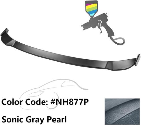 Ikon Motorsports ، Trunk Spoiler متوافق مع 2022-2025 Honda Civic 11th Gen Hatchback/Type R ، Trunk Lid Spoiler Lip ABS Plastic Ikon Print in Saudi Arabia