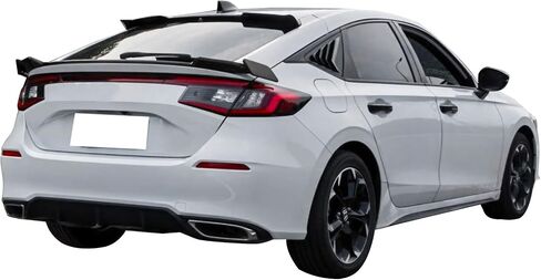 Ikon Motorsports ، Trunk Spoiler متوافق مع 2022-2025 Honda Civic 11th Gen Hatchback/Type R ، Trunk Lid Spoiler Lip ABS Plastic Ikon Print in Saudi Arabia