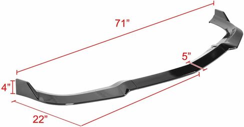 SCITOO Front Lip Spoiler Fits for 2011-2014 for Dodge Charger Glossy Black Front Bumper Lip in Saudi Arabia