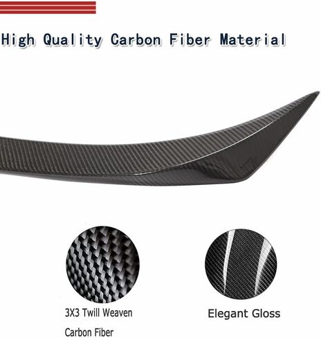 Carbon Fiber Trunk Spoiler for Cadillac ATS 4-Door Sedan 2013-2019 Custom Parts HighKick Rear Wing Spoiler Body Kits Factory Outlet (A Style) in Saudi Arabia