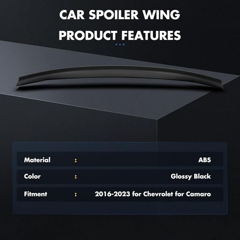 المفسد الجذع الخلفي متوافق مع 2016 2017 2018 2019 2020 2021 2022 2023 لشيفروليه ل camaro الجذع الخلفي غطاء الشفة in Kuwait