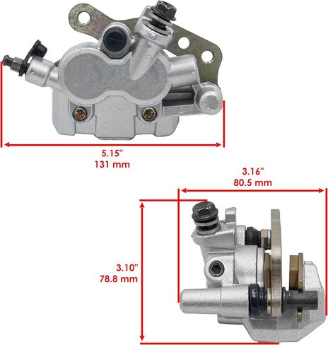 Caltric الأمامي اليسرى الفرجار يمين الفرامل متوافق مع قوة Kawasaki الغاشمة 750 kVF750 4x4i 2005-2011 in Saudi Arabia