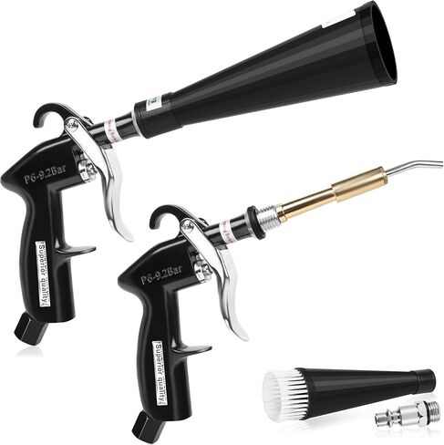 Air Blow Gun Car Detailing Dry Cleaning Air Gun with Tapered Nozzle High Pressure Car Cleaning Tool, Car Dryer Air Blower for Car Surfaces Quickly Blasts Dust, Works with Air Compressor in Kuwait