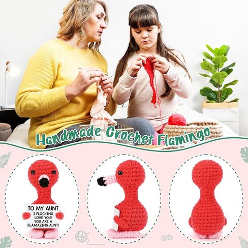 Gifts for Wife Birthday from Husband, Anniversary Women Gifts for Her I Love You Wife Gift for Christmas Stocking Stuffers Romantic Couple Presents Funny Handmade Crochet Animals Flamingo Decoration in Kuwait