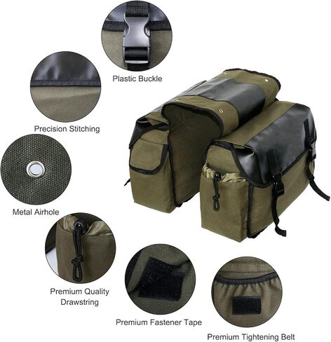 Shkalacar Motorcycle Saddle bags, Waterproof motorcycle saddlebags, Motorcycle Saddlebag Side Tool Bags Cycling Luggage Bag Riding Travel Canvas Waterproof Panniers Box Side Tools Bag Pouch in Saudi Arabia
