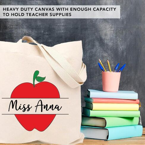 Andaz Press 15" x 15.75" Tote Bags - Best Teacher Gifts for Women in Saudi Arabia