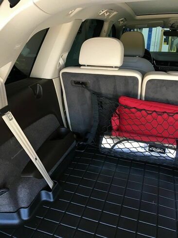 Trunk Rear Seats Organizer Cargo Net for AUDI Q7 SQ7 2017-2023 - Envelope Style Cargo Net for SUV - Premium Mesh Car Trunk Organizer Vehicle Carrier Storage–Compatible with AUDI Q7 SQ7 in Saudi Arabia