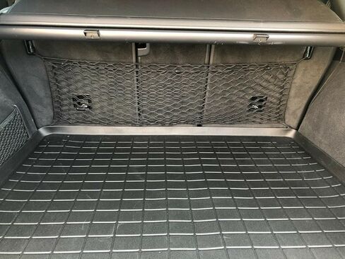 Trunk Rear Seats Organizer Cargo Net for AUDI Q7 SQ7 2017-2023 - Envelope Style Cargo Net for SUV - Premium Mesh Car Trunk Organizer Vehicle Carrier Storage–Compatible with AUDI Q7 SQ7 in Saudi Arabia