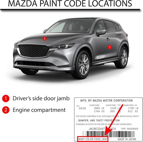 إمدادات الطلاء R & E متوافقة مع Mazda 41V ، Soul Red Tri-Coat Automotive Paint ، 11oz Aerosol in Kuwait