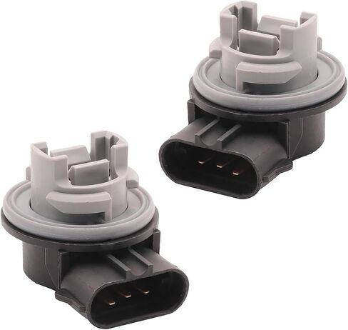 2 PCS انعطاف إشارة المقبس المصباح الإشارة ، F1TZ13411F LED المصباح المصباح المصباح المصباح الذيل المصباح المصباح ، مقبس إشارة إشارة الإشارة الأمامية ، حامل تسخير سلك المقبس للضوء لنماذج فورد (أسود) in Saudi Arabia