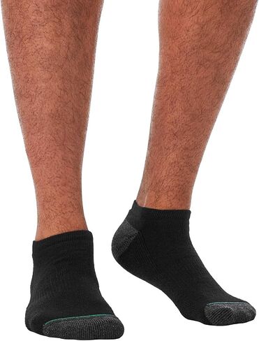 Marm's Mark Men's No Show Socks ، Black ، 10 أزواج in Saudi Arabia