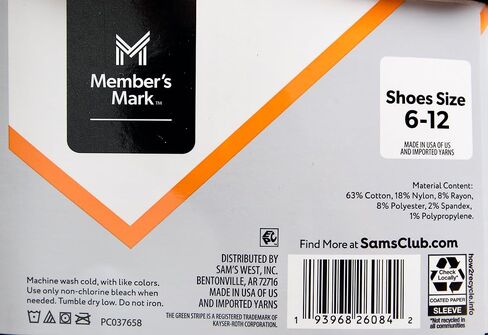Marm's Mark Men's No Show Socks ، Black ، 10 أزواج in Saudi Arabia