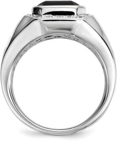 Diamond2Deal 925 sterling Silver Black Onyx و Learmond Enginger for Men in Saudi Arabia