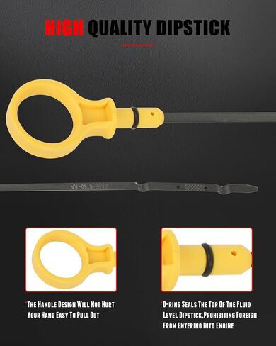 Cciyu BA5Z6750A استبدال Dipstick Engine Oil Ford Edge لـ Ford Explorer for Ford Flex for Ford Fusion Taurus for Lincoln MKS MKT MKX MKZ DIP عصا لفحص مقياس الزيت الزيت in Saudi Arabia