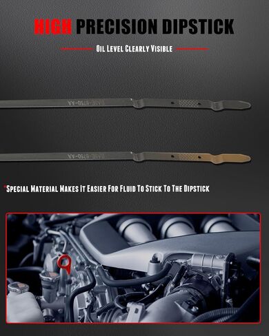 Cciyu BA5Z6750A استبدال Dipstick Engine Oil Ford Edge لـ Ford Explorer for Ford Flex for Ford Fusion Taurus for Lincoln MKS MKT MKX MKZ DIP عصا لفحص مقياس الزيت الزيت in Saudi Arabia