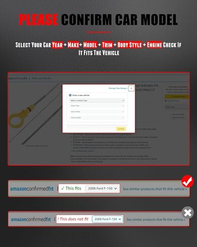 Cciyu BA5Z6750A استبدال Dipstick Engine Oil Ford Edge لـ Ford Explorer for Ford Flex for Ford Fusion Taurus for Lincoln MKS MKT MKX MKZ DIP عصا لفحص مقياس الزيت الزيت in Saudi Arabia